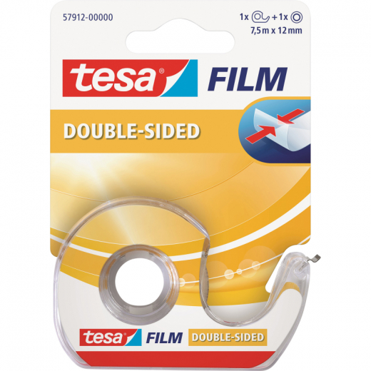 tesa Klebefilm 57912 7,5mx12mm inkl. Einwegabroller auf Karte, - 8757912