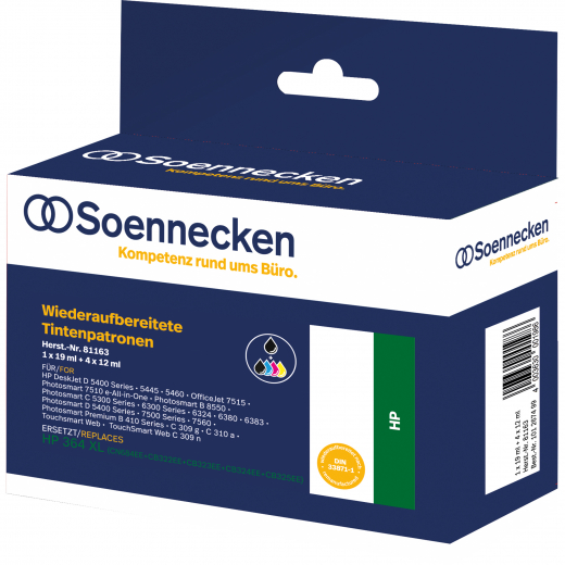 Soennecken Tintenpatrone 81163 wie HP 364XL 5 St./Pack., - 101267499