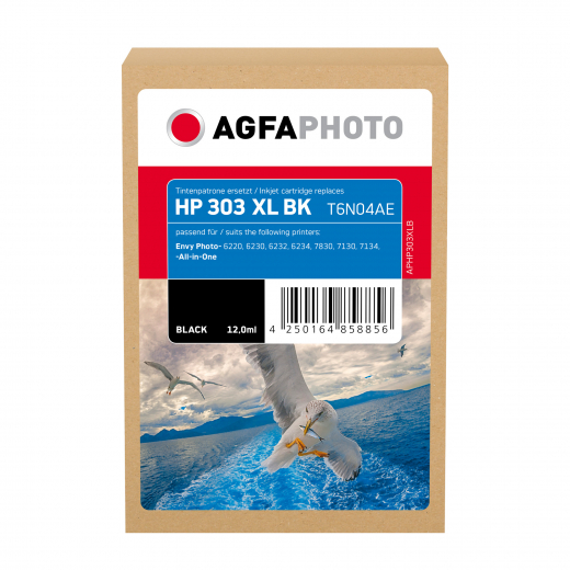 AgfaPhoto Tintenpatrone APHP303XLB wie HP T6N04AE 303XL sw, - 101497190