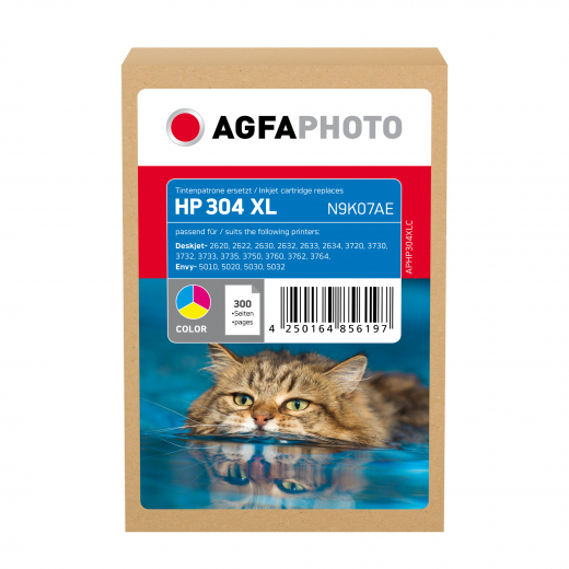 AgfaPhoto Tintenpatrone APHP304XLC wie HP N9K07AE 304XL c/m/y, - 101497292