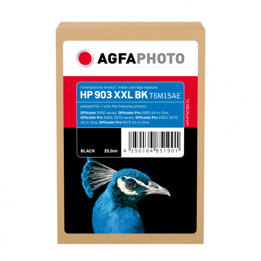 AgfaPhoto Tintenpatrone APHP903BXXL wie HP T6M15AE sw, - 101497890