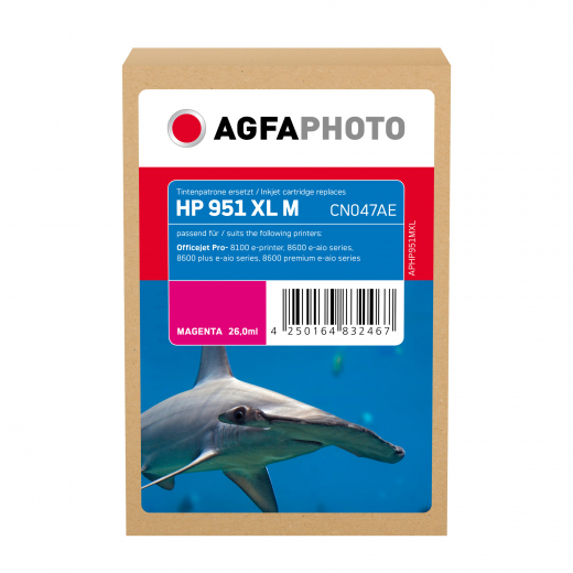 AgfaPhoto Tintenpatrone APHP951MXL wie HP CN047AE 951XL m, - 101498130