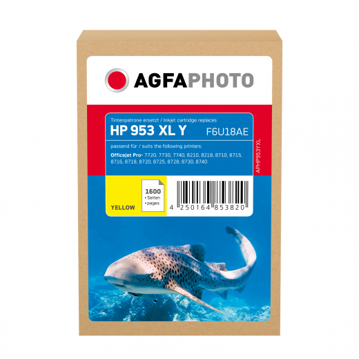 AgfaPhoto Tintenpatrone APHP953YXL wie HP F6U18AE 953XL y, - 101498210