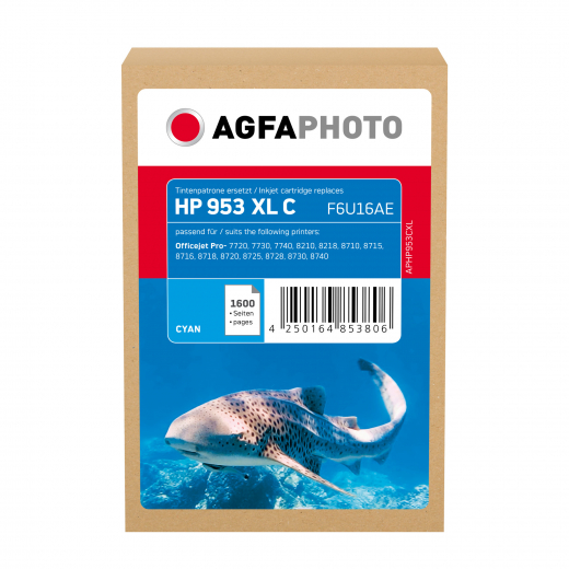 AgfaPhoto Tintenpatrone APHP953CXL wie HP F6U16AE 953XL c, - 101498250