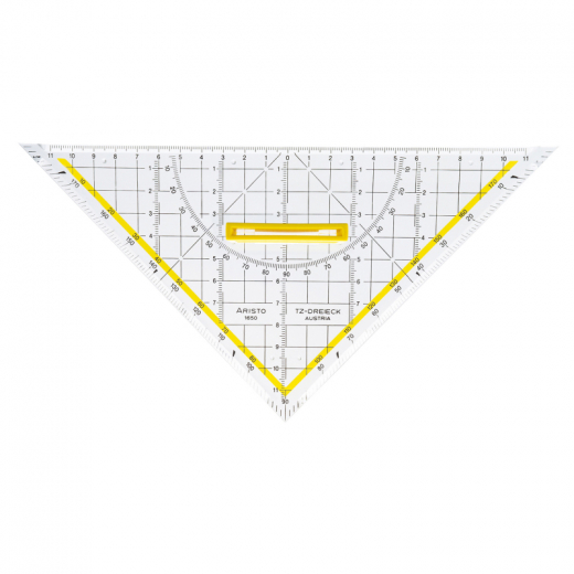Aristo Dreieck TZ AR1650/4 250mm Griff abnehmbar glasklar,
