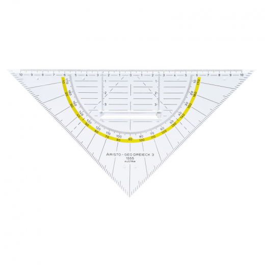 Aristo Geometriedreieck AR 1555/2 Facette Tuschenoppen 22,5cm gk,