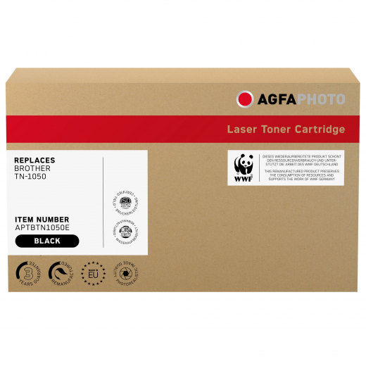 AgfaPhoto Toner APTBTN1050E wie Brother TN-1050 schwarz, - 102058190