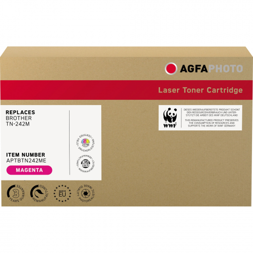 AgfaPhoto Toner APTBTN242ME wie Brother TN-242M magenta,