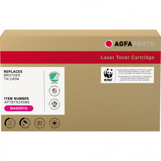 AgfaPhoto Toner APTBTN245ME wie Brother TN-245M magenta, - 102060330