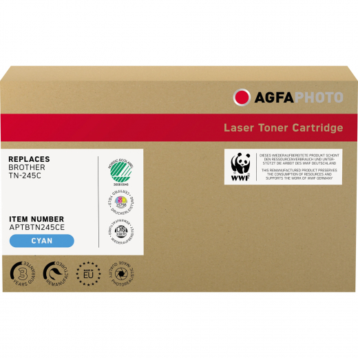 AgfaPhoto Toner APTBTN245CE wie Brother TN-245C cyan, - 102060350