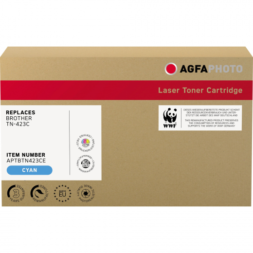 AgfaPhoto Toner APTBTN423CE wie Brother TN-423C cyan, - 102061050