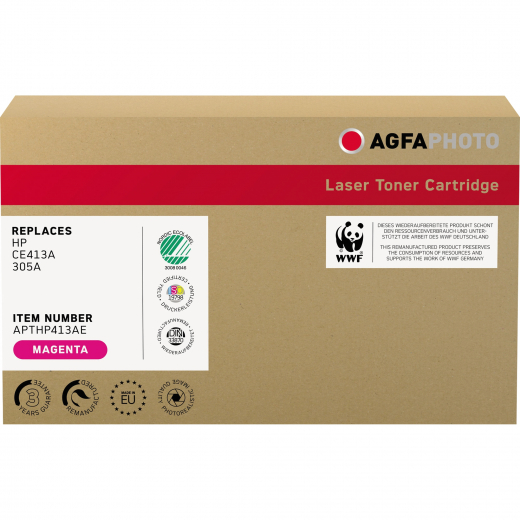 AgfaPhoto Toner APTHP413AE wie HP CE413A 305A magenta, - 102061330