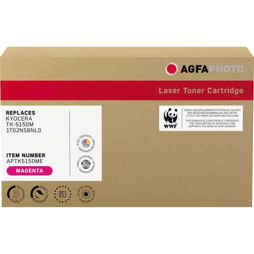 AgfaPhoto Toner APTK5150ME wie Kyocera TK-5150M magenta,