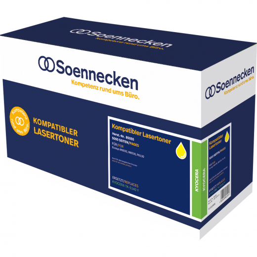 Soennecken Toner 85055 wie Kyocera TK-5140Y gelb, - 102107810