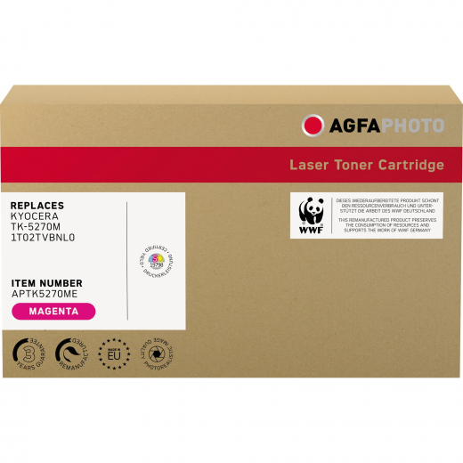 AgfaPhoto Toner APTK5270ME wie Kyocera TK-5270M magenta, - 102120430