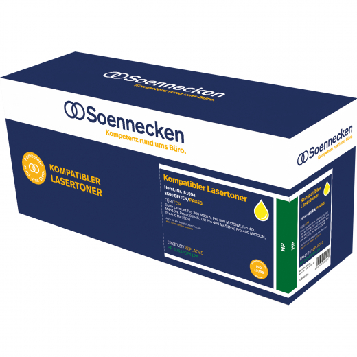 Soennecken Toner 81094 wie HP CE412A 305A gelb, - 102132410