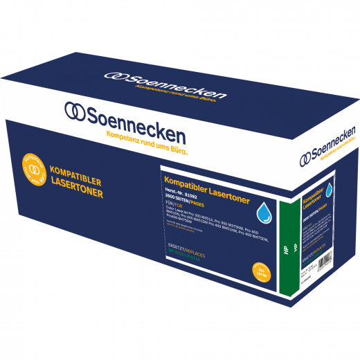 Soennecken Toner 81092 wie HP CE411A 305A cyan, - 102132450