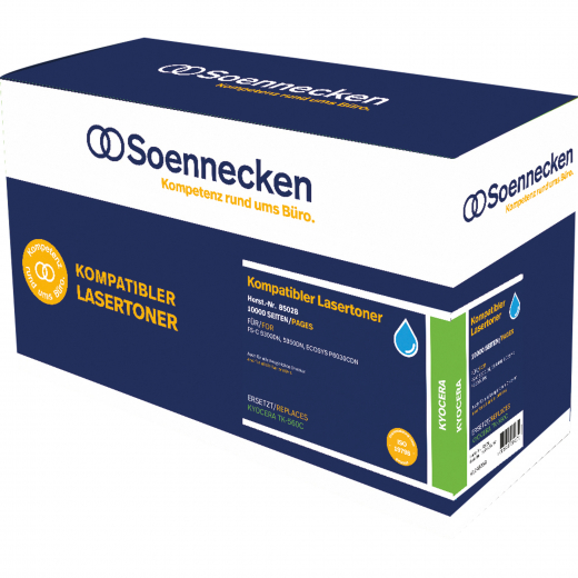 Soennecken Toner 85028 wie Kyocera TK560C cyan, - 102279750