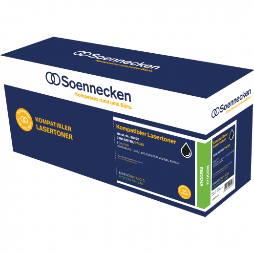 Soennecken Toner 85026 wie Kyocera TK1140 schwarz, - 102280290