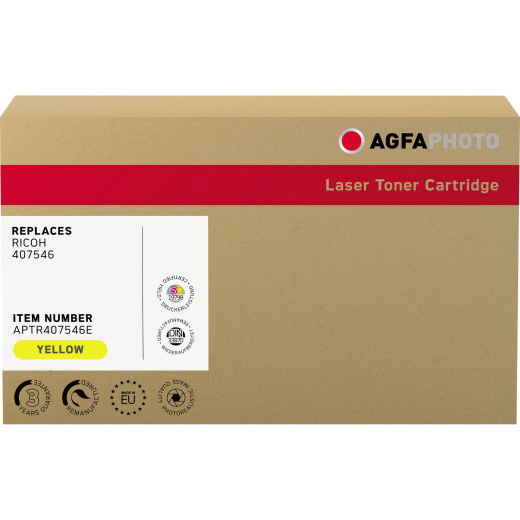 AgfaPhoto Toner APTR407546E wie Ricoh 407546 gelb, - 102335110