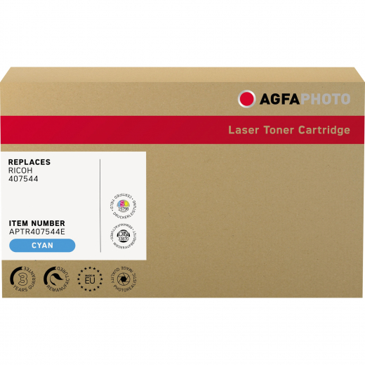 AgfaPhoto Toner APTR407544E wie Ricoh 407544 cyan, - 102335150