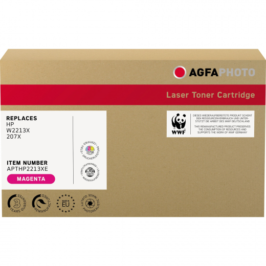 AgfaPhoto Toner APTHP2213XE wie HP W2213X 207X magenta, - 102339330