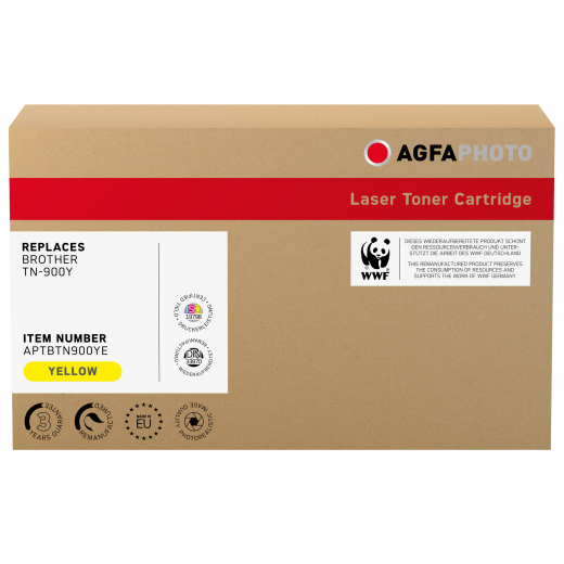 AgfaPhoto Toner APTBTN900YE wie Brother TN-900Y gelb, - 102350810