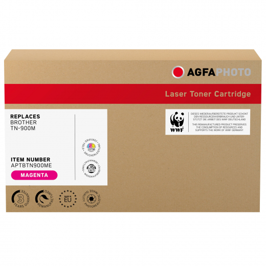 AgfaPhoto Toner APTBTN900ME wie Brother TN-900M magenta, - 102350830