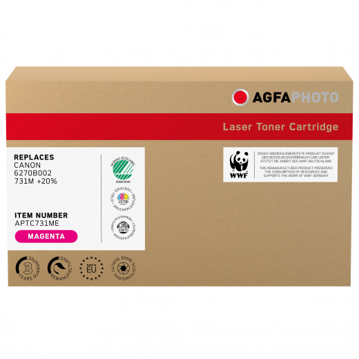 AgfaPhoto Toner APTC731ME wie Canon 6270B002 magenta, - 102351630