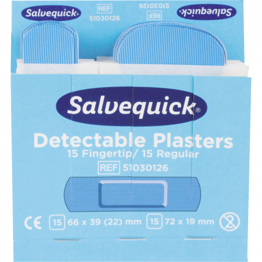 Salvequick Pflaster Fingerkuppe 1009736 detektierbar 35 St./Pack., - 8910074