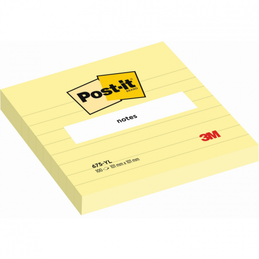 Post-it Haftnotiz Notes  675YL Xl-Block liniert, - 9000676