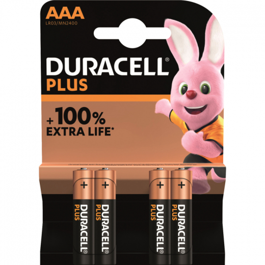 DURACELL Batterie Plus Micro AAA LR03 141117 4 St./Pack., - 907262