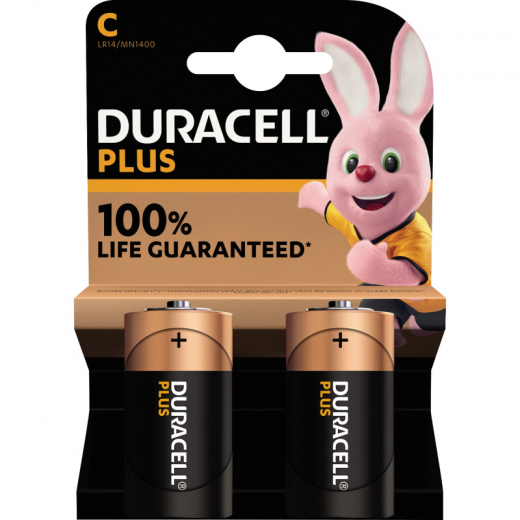 DURACELL Batterie Plus Baby C 141827 1,5V 2 St./Pack., - 907266