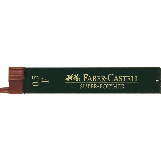 Faber-Castell Feinmine SUPER POLYMER 120510 F 0,5mm 12 St./Pack, - 10518193