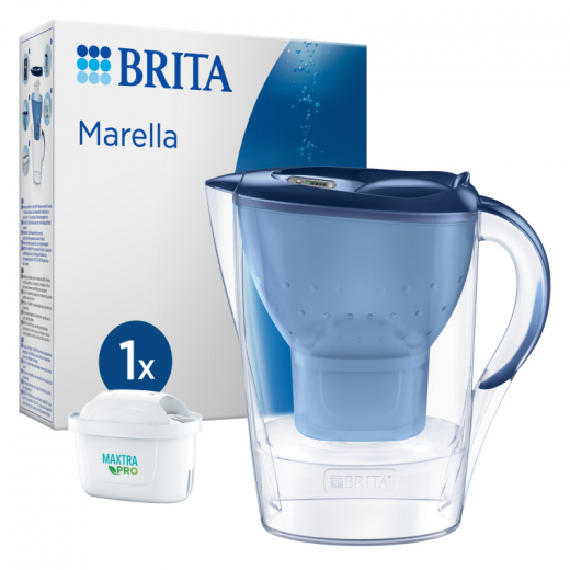 BRITA Wasserfilter Marella 125233 inkl. MX PRO blau, - 439067950