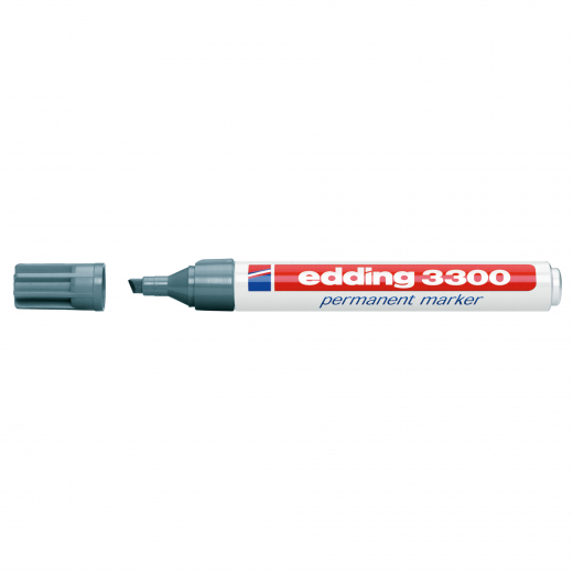 edding Permanentmarker 3300 4-3300012 1-5mm Keil grau, - 10534738