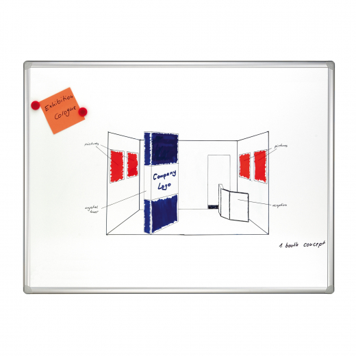 Franken Whiteboard Pro SC8209 150x100cm magnethaftend ws, - 10555641