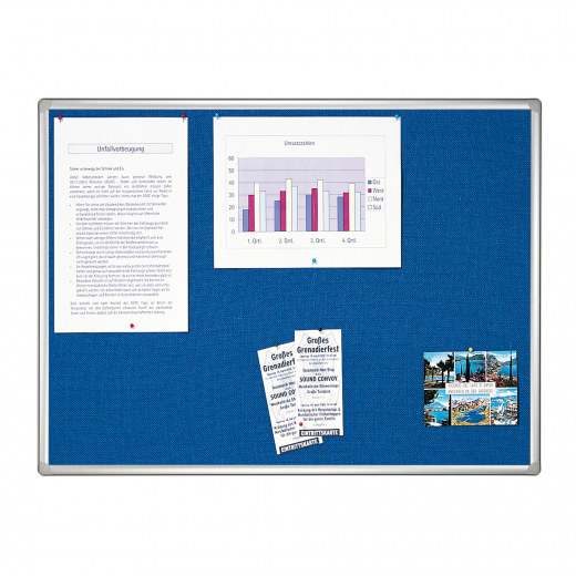 Franken Textiltafel Pro PT830203 90x60cm blau, - 10555644