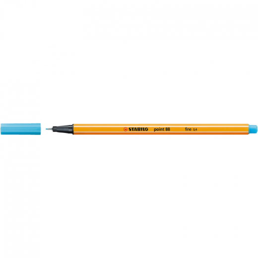 STABILO Fineliner point 88 88/57 0,4mm azurblau, - SCH8857