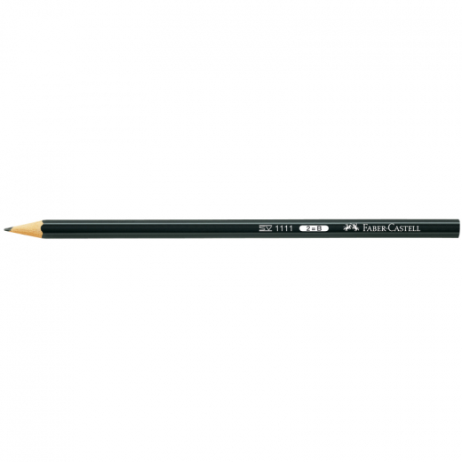 Faber-Castell Bleistift 111101 Sechseckform B schwarz, - AWF111101