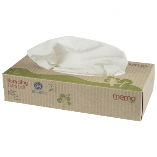 memo Kosmetiktuch Recycling Extra Soft H1067 2lg. 100St.,