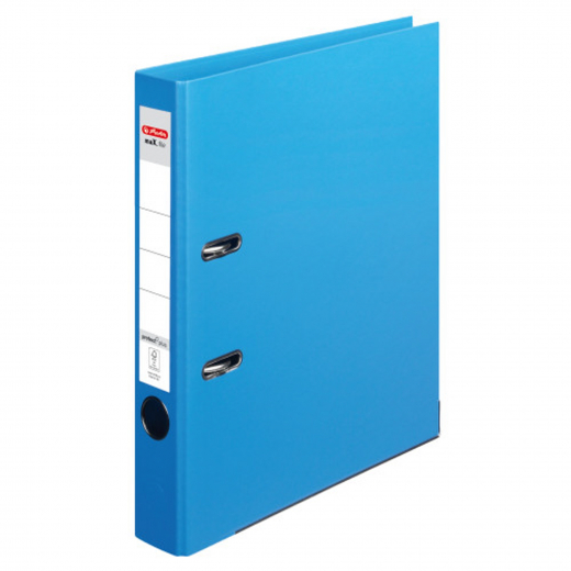 Herlitz Ordner maX.file protect plus 10834828 A4 50mm PP hellblau, - 10834828