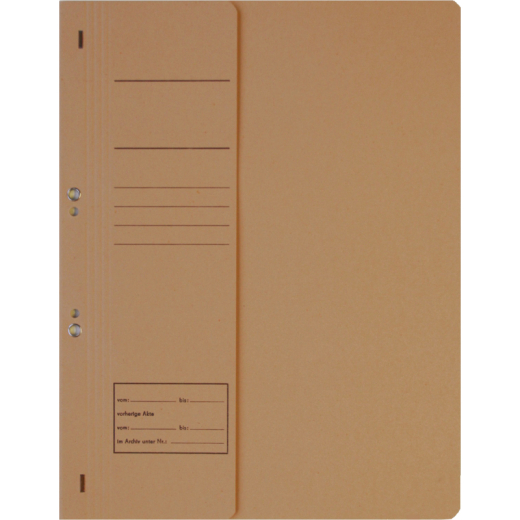 Ösenhefter DIN A4 250g kfm. Heftung Karton halber Vorderdeckel chamois,