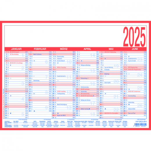 ZETTLER Tafelkalender 908-1315 6M/1S, - 640053100