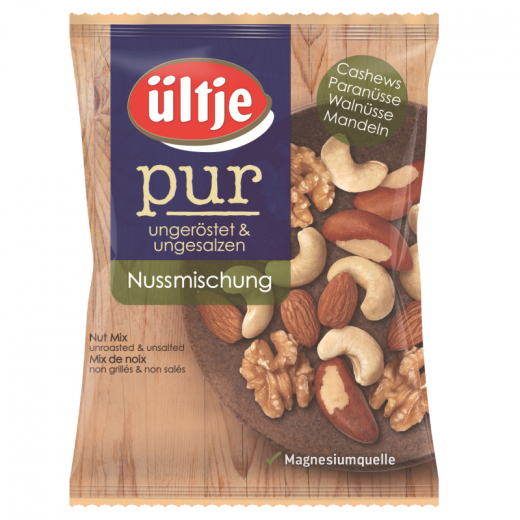 Ültje Nussmischung Pur 7271 ungeröstet ungesalzen 150g, - 492172200