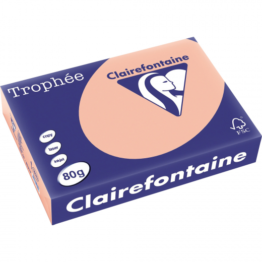 Clairefontaine Kopierpapier 1970C A4 80g pfirsich 500Bl., - 110002427