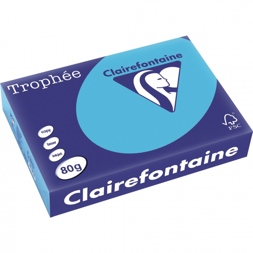 Clairefontaine Kopierpapier 1976C A4 80g royalblau 500Bl., - 110002453