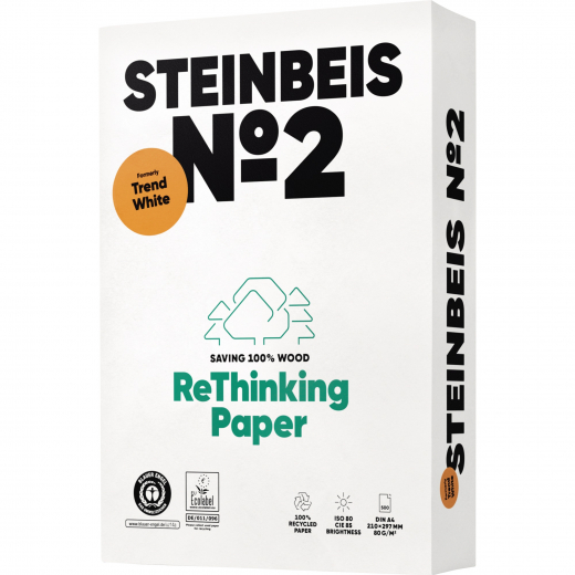 Steinbeis Kopierpapier No.2 ISO 80 K1501666080A A4 500Bl., - 110019501