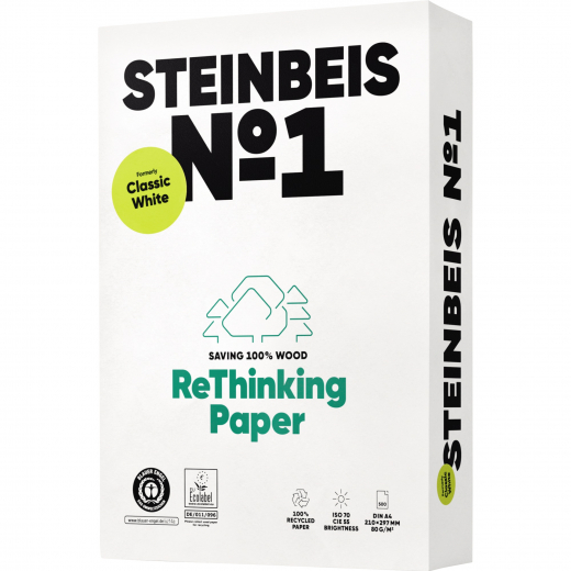 Steinbeis Kopierpapier No.1 ISO 70 K1201666080A A4 500Bl., - 110019601