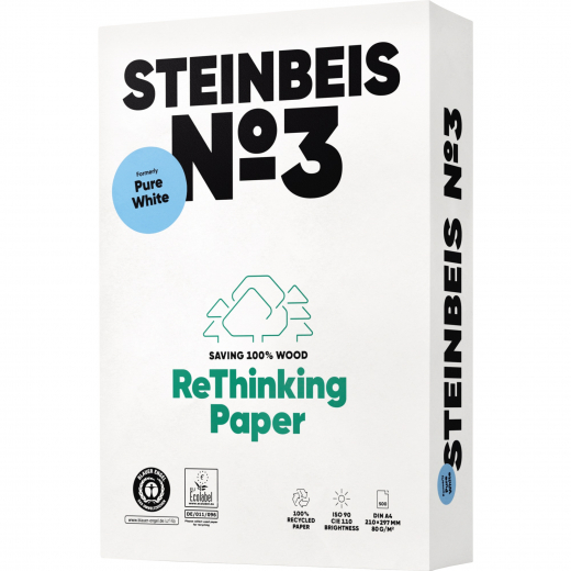 Steinbeis Kopierpapier No.3 ISO 90 K1601666080A A4 500Bl., - 110019801